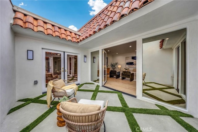 80 Seton Rd, Irvine, CA 92612 - view of patio featuring french doors