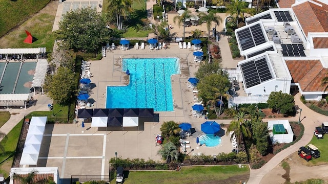 4547 Cordoba Way, Oceanside, CA 92056 - aerial view of a pool