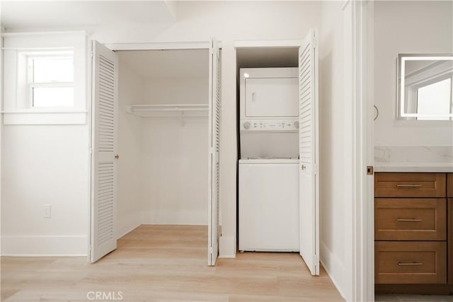 247 S Benton Way, Los Angeles, CA 90057 - closet with stacked washer and clothes dryer