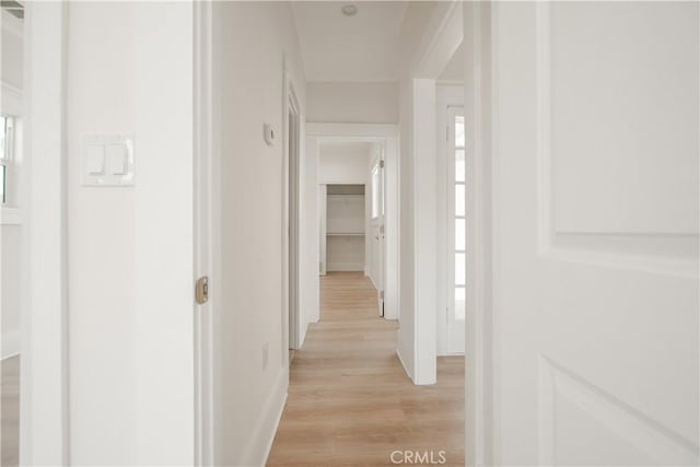 247 S Benton Way, Los Angeles, CA 90057 - hallway with light wood-style flooring and baseboards