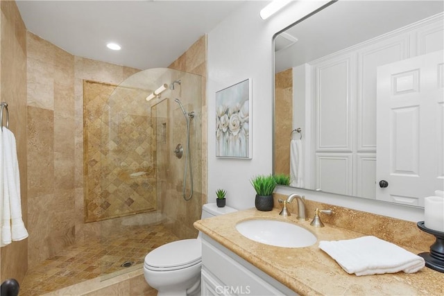 123 Costa Brava, Laguna Niguel, CA 92677 - full bath featuring vanity, a walk in shower, and toilet