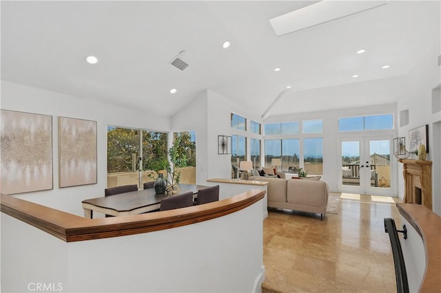 123 Costa Brava, Laguna Niguel, CA 92677 - living room with recessed lighting and high vaulted ceiling