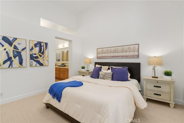 123 Costa Brava, Laguna Niguel, CA 92677 - bedroom featuring carpet, baseboards, and ensuite bath