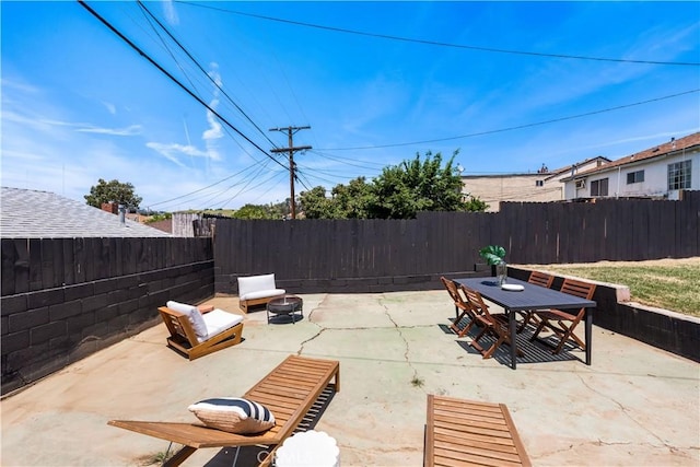 1905 Boca Ave, Los Angeles, CA 90032 - fenced backyard with a patio area and outdoor dining area
