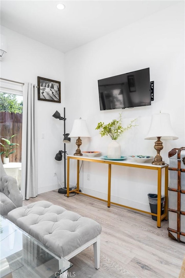 14027 Wyandotte St, Van Nuys, CA 91405 - bedroom with wood finished floors, baseboards, recessed lighting, and access to exterior