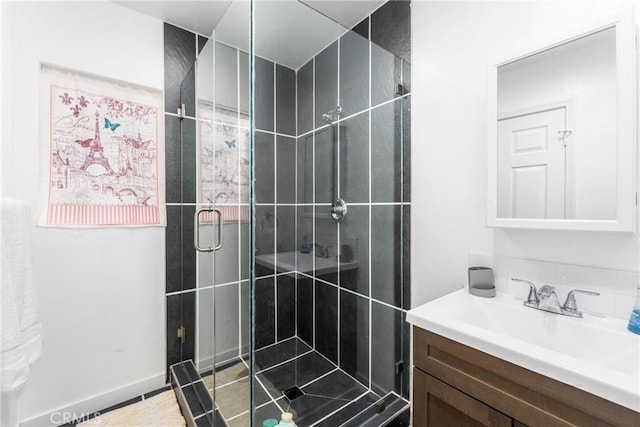 14027 Wyandotte St, Van Nuys, CA 91405 - bathroom with vanity and a stall shower