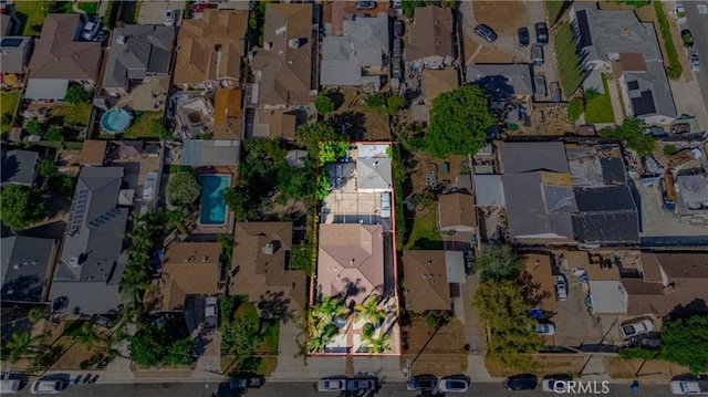 12737 Cometa Ave, San Fernando, CA 91340 - aerial view of property and surrounding area with nearby suburban area and property boundaries highlighted