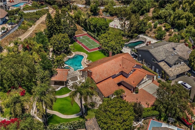 26021 Flintlock Ln, Laguna Hills, CA 92653 - drone / aerial view of a pool area