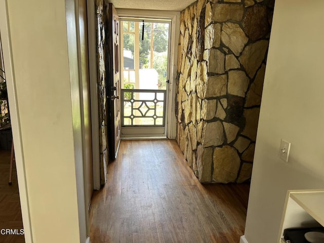 entryway featuring wood finished floors