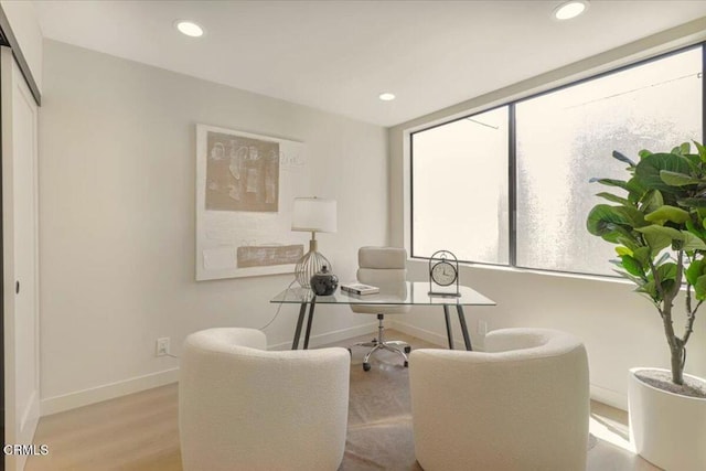 10720 Ohio Ave Unit 5, Los Angeles, CA 90024 - office space with recessed lighting, wood finished floors, and baseboards