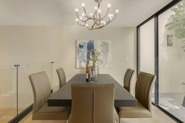 10720 Ohio Ave Unit 5, Los Angeles, CA 90024 - dining room with a chandelier