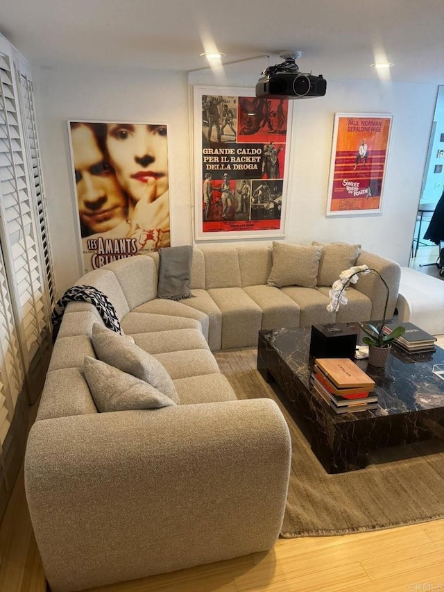 1355 N Sierra Bonita Ave Unit 204, West Hollywood, CA 90046 - living area with wood finished floors