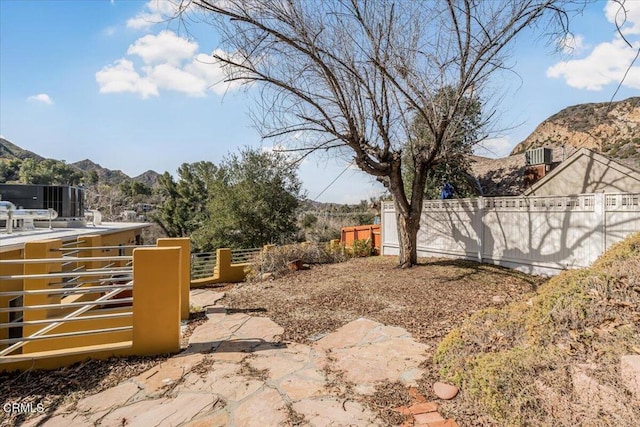 1944 Seminole Dr, Agoura Hills, CA 91301 - view of yard with fence and a mountain view