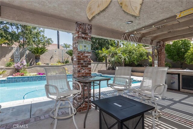 28852 Glenheather Dr, Highland, CA 92346 - fenced backyard featuring a patio area