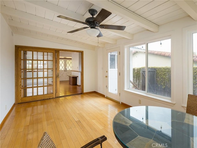 1715 W Santa Cruz St, San Pedro, CA 90732 - sunroom / solarium featuring beamed ceiling