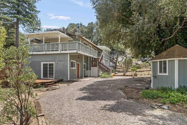 29131 Half Moon Trl, Pine Valley, CA 91962 - view of side of property with a deck and stairway