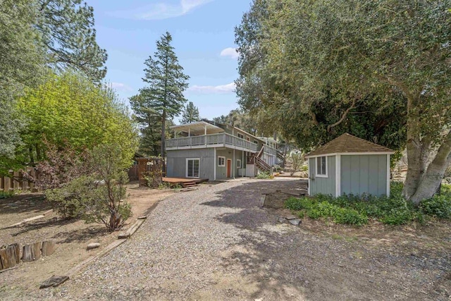 29131 Half Moon Trl, Pine Valley, CA 91962 - view of front facade featuring stairs and a deck