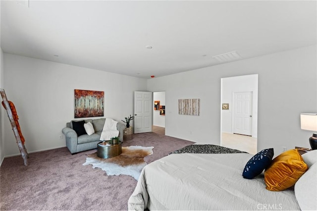 bedroom featuring carpet floors