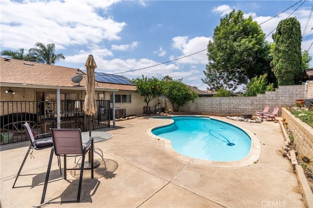 19264 Casmalia St, Rialto, CA 92377 - view of pool featuring a patio area and a fenced backyard