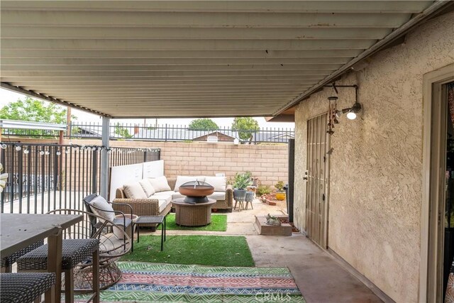 19264 Casmalia St, Rialto, CA 92377 - view of patio / terrace with an outdoor living space