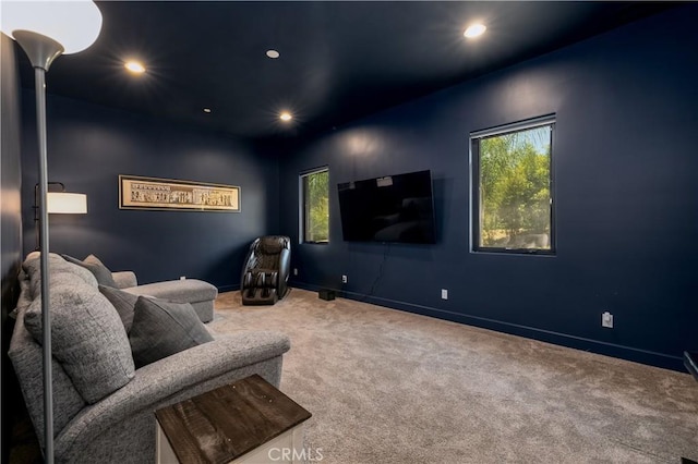 1088 Via Conca Doro, Vista, CA 92084 - living room with recessed lighting, carpet floors, healthy amount of natural light, and baseboards