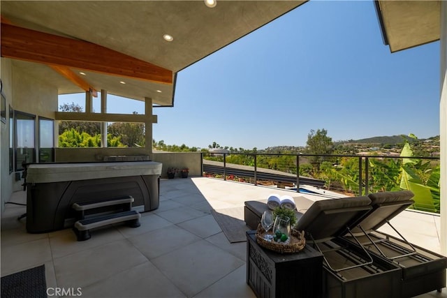 1088 Via Conca Doro, Vista, CA 92084 - view of patio featuring a hot tub