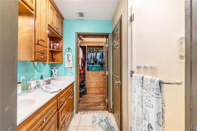 330 E Gladstone St, San Dimas, CA 91773 - full bath with double vanity and a spacious closet