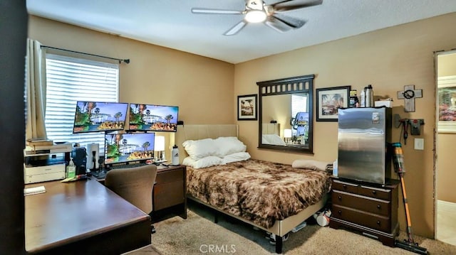 bedroom featuring carpet flooring