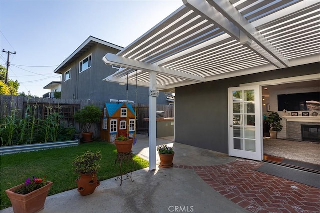 2952 Pemba Dr, Costa Mesa, CA 92626 - view of patio / terrace with a pergola