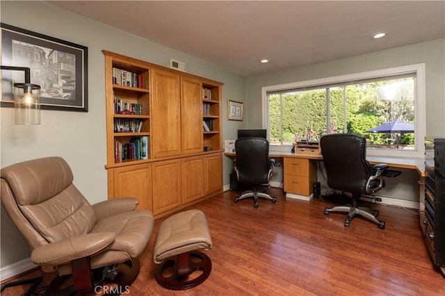 2952 Pemba Dr, Costa Mesa, CA 92626 - office space featuring wood finished floors and recessed lighting