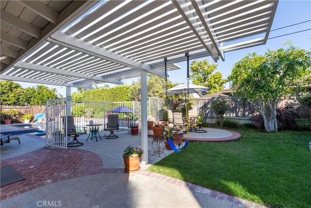 2952 Pemba Dr, Costa Mesa, CA 92626 - view of patio / terrace featuring a pergola