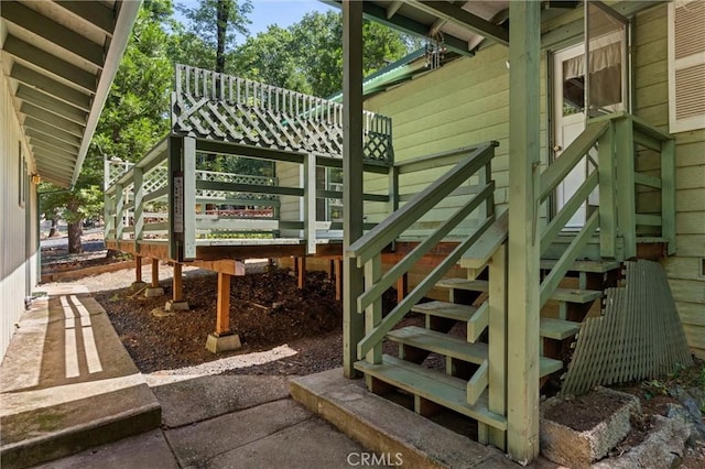 14693 Lafayette Cir, Magalia, CA 95954 - wooden deck with stairs