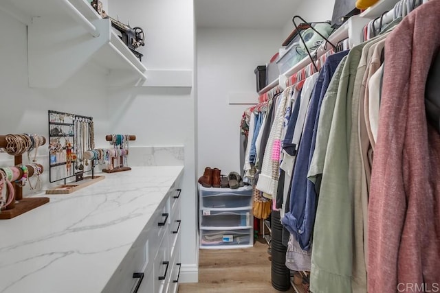 6780 Friars Rd Unit 269, San Diego, CA 92108 - walk in closet with light wood-type flooring