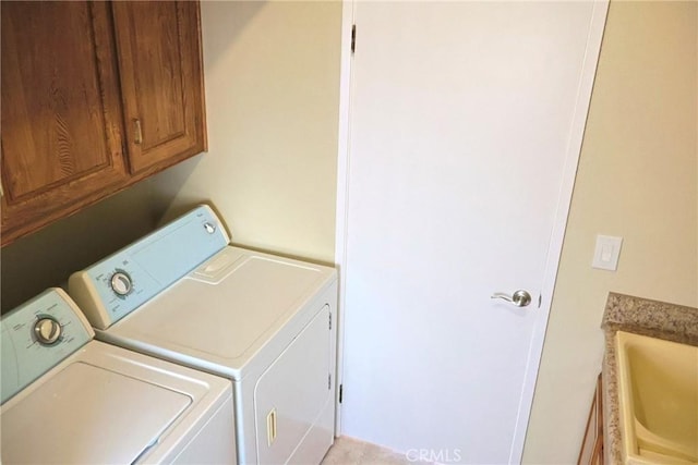 18907 Felbar Ave, Torrance, CA 90504 - washroom featuring independent washer and dryer and cabinet space