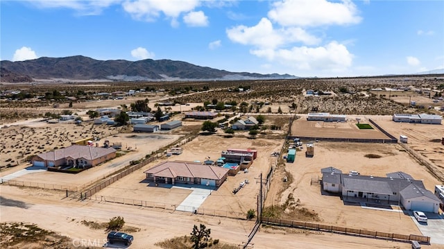 10779 Mills Rd, Apple Valley, CA 92308 - aerial view of sparsely populated area featuring a desert landscape and mountains