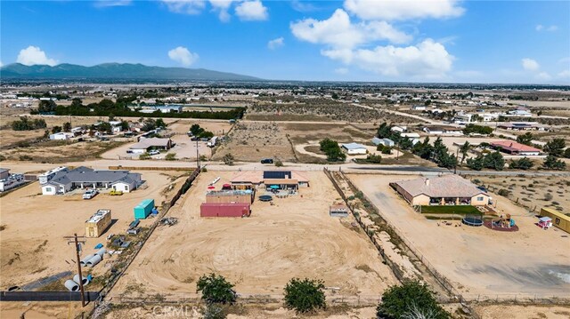 10779 Mills Rd, Apple Valley, CA 92308 - aerial view of a mountain backdrop and a desert landscape