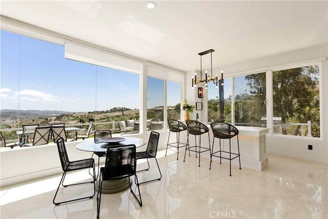 3610 Monserate Hill Ct, Fallbrook, CA 92028 - sunroom / solarium with a chandelier