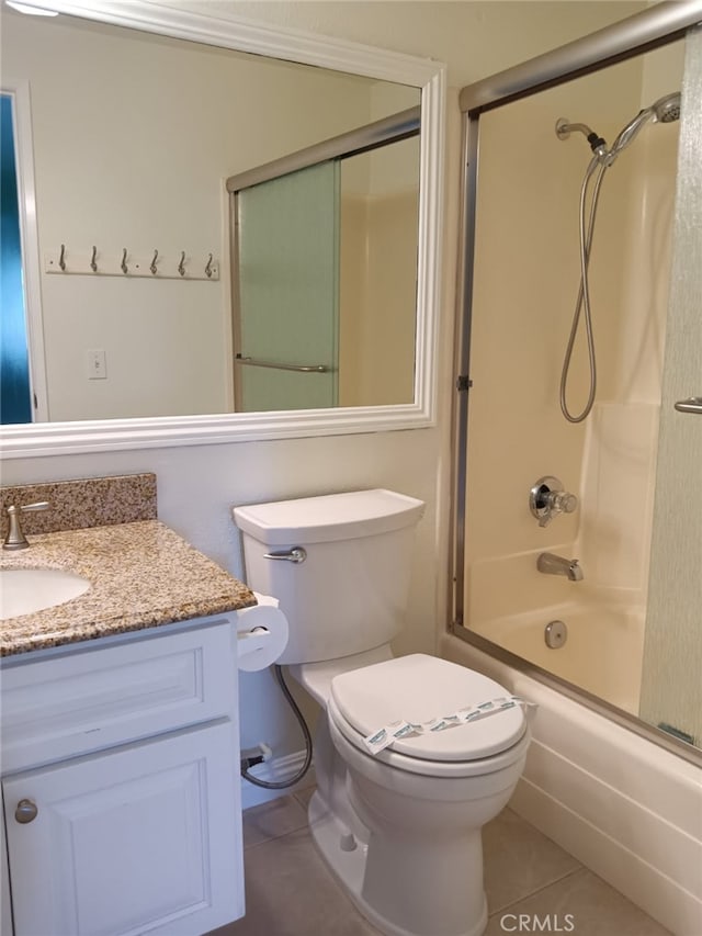 18 Goldenbush, Irvine, CA 92604 - bathroom with tile patterned flooring, vanity, and shower / bath combination with glass door