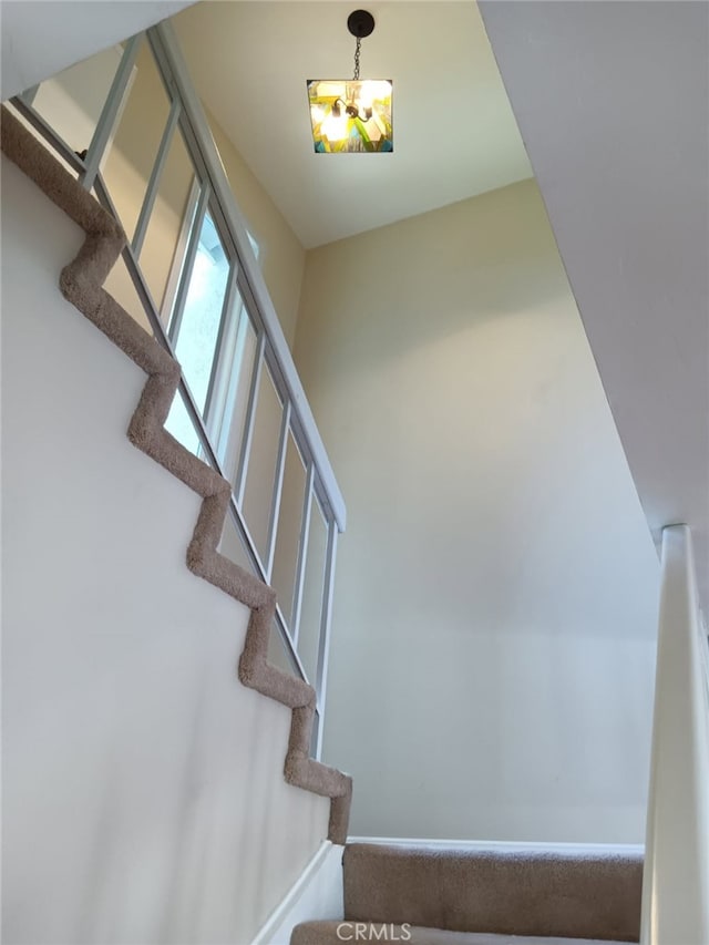 18 Goldenbush, Irvine, CA 92604 - staircase featuring a chandelier