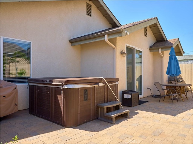 1417 23rd St, Oceano, CA 93445 - view of patio / terrace with a hot tub