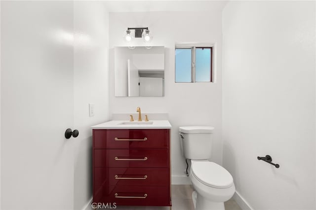 2402 Pepperdale Dr, Rowland Heights, CA 91748 - bathroom with baseboards, toilet, vanity, and tile patterned floors