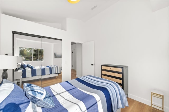 2402 Pepperdale Dr, Rowland Heights, CA 91748 - bedroom with wood finished floors, a closet, and baseboards
