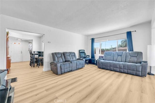2513 Genevieve St, San Bernardino, CA 92405 - living room featuring light wood finished floors and baseboards