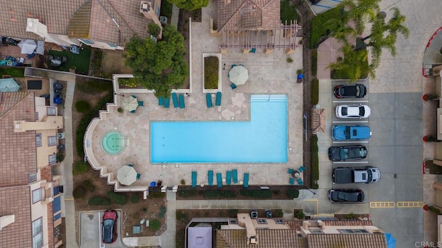 11372 Via Rancho San Diego Unit B, El Cajon, CA 92019 - bird's eye view of a pool