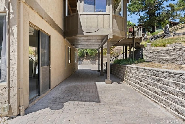1635 Bee Canyon Rd, Arroyo Grande, CA 93420 - view of patio / terrace with stairway
