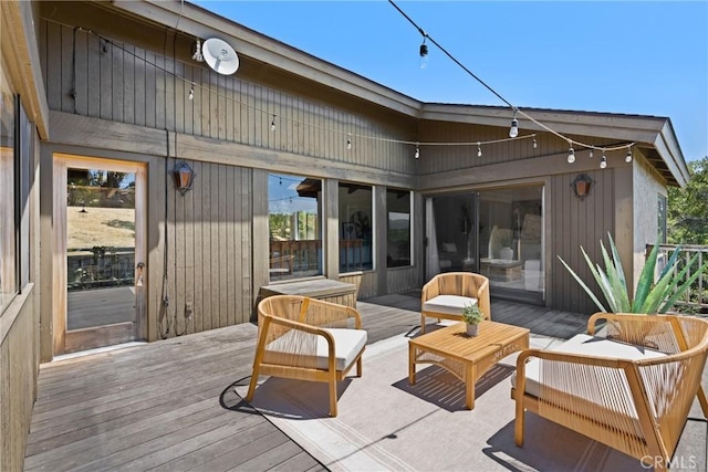 1635 Bee Canyon Rd, Arroyo Grande, CA 93420 - wooden deck featuring outdoor lounge area
