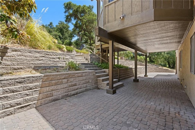 1635 Bee Canyon Rd, Arroyo Grande, CA 93420 - view of patio / terrace featuring stairs