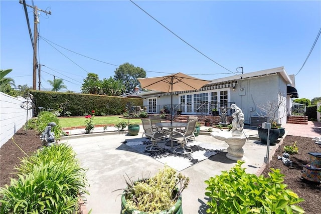1113 Hollydale Dr, Fullerton, CA 92831 - back of property featuring a patio area