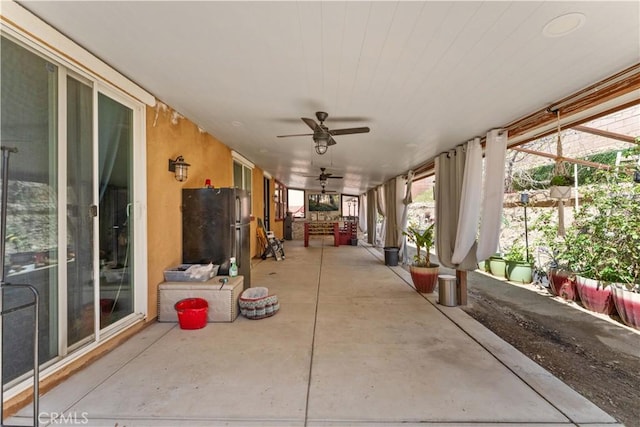 4803 Hawk Ridge Ave, Fontana, CA 92336 - view of patio / terrace with ceiling fan