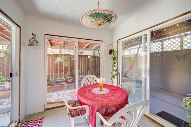 932 Provance Ave, Santa Maria, CA 93458 - sunroom / solarium with healthy amount of natural light, ornamental molding, and carpet floors